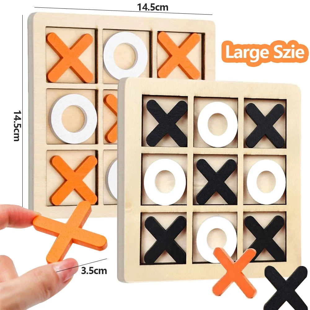 Board Game For 6 Years Old - Houten XO Tic Tac Toe Game