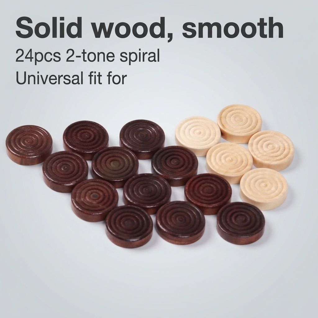 Board Game Zenith - 24 stuks/set houten ronde damspellen voor