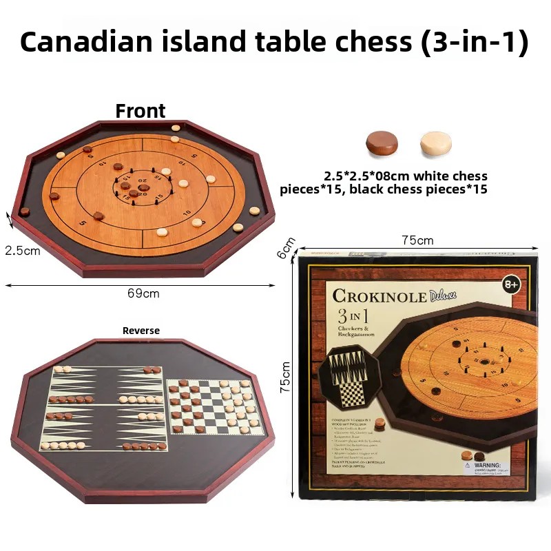 Board Game Zenith - Massief houten Crokinole bord - Houten