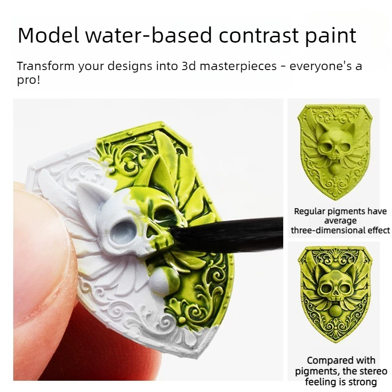 Miniature Painting Set - Modelvergelijking op waterbasis Pigmentvergelijking Verf Handgeschilderde