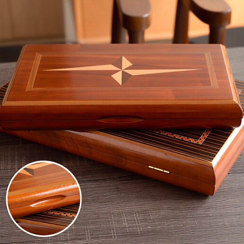 Board Game Zenith - Massief houten backgammon 11-19 inch luxe