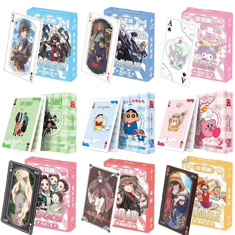 Board Game List - Anime poker Bordspellen Speelkaarten Genshin Impact