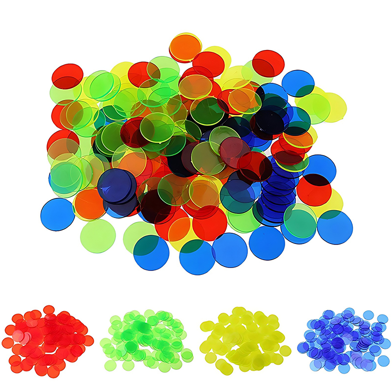 Board Game Zenith - 100/200PCS 19mm Ronde Count Chip Veelkleurige