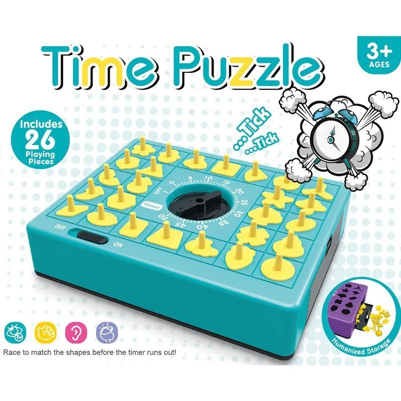 Board Game For 6 Years Old - Kinderen Tijdsbordpuzzel Educatief Tafelspel Hape Matching