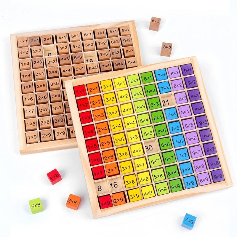 Board Game For 6 Years Old - Montessori Kinderen Educatief Speelgoed Houten Vermenigvuldigingsbordspel