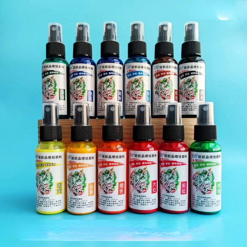 Miniature Painting Set - Nieuwe 50 ml/fles 12 kleuren Textiel