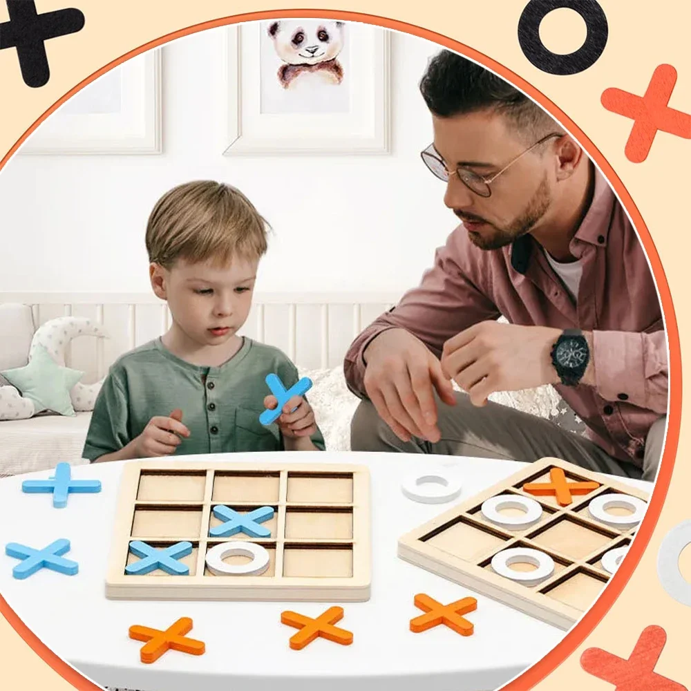 Houten XO Tic Tac Toe Game Min - Board Game For 6 Years Old recensie en prijs