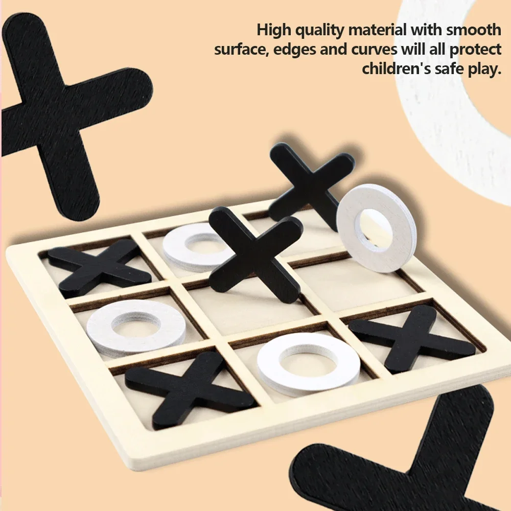 Houten XO Tic Tac Toe Game Min - Board Game For 6 Years Old recensie en prijs