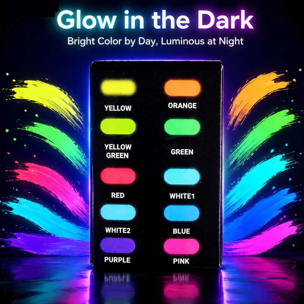 10 kleuren 60 ml Glow in Dark  - Miniature Painting Set recensie en prijs