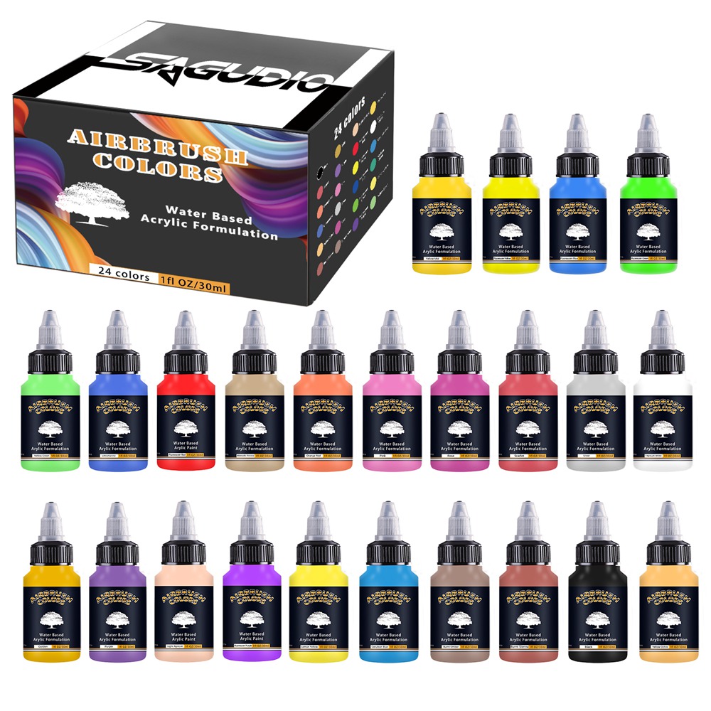 Sagud 24 Kleuren Airbrush Verf - Miniature Painting Set recensie en prijs