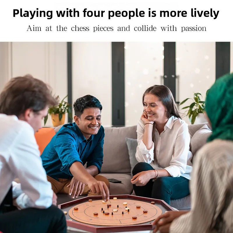 Massief houten Crokinole bord  - Board Game Zenith recensie en prijs