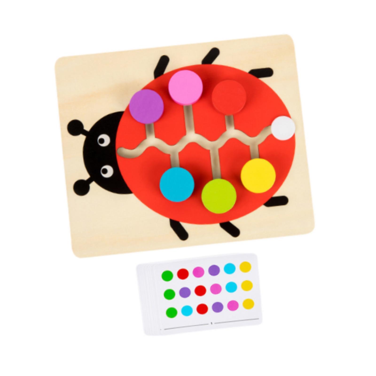 Houten kleurmatching schuifpuz - Board Game For 6 Years Old recensie en prijs