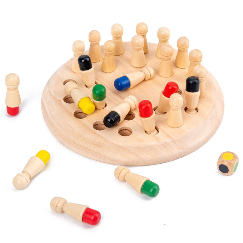 Houten Memory Match Stick Scha - Board Game Land recensie en prijs