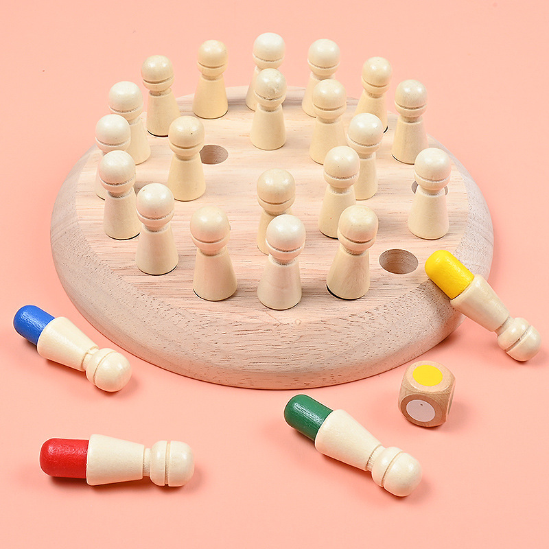 Houten Memory Match Stick Scha - Board Game Land recensie en prijs