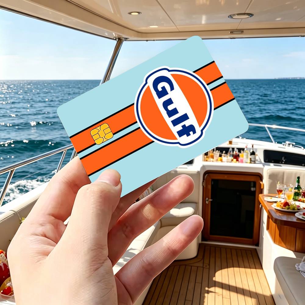 Gulf Racing Car Logo Creditcar - Board Game Logo recensie en prijs