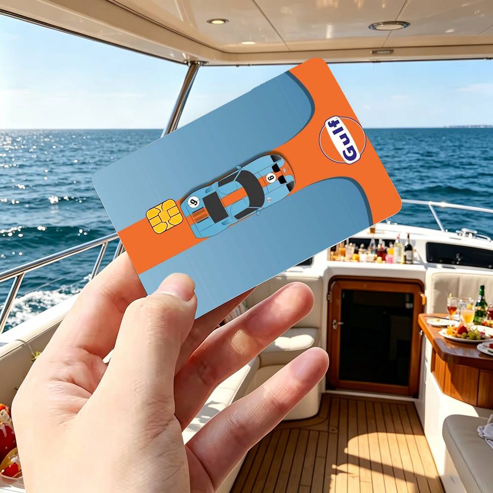 Gulf Racing Car Logo Creditcar - Board Game Logo recensie en prijs
