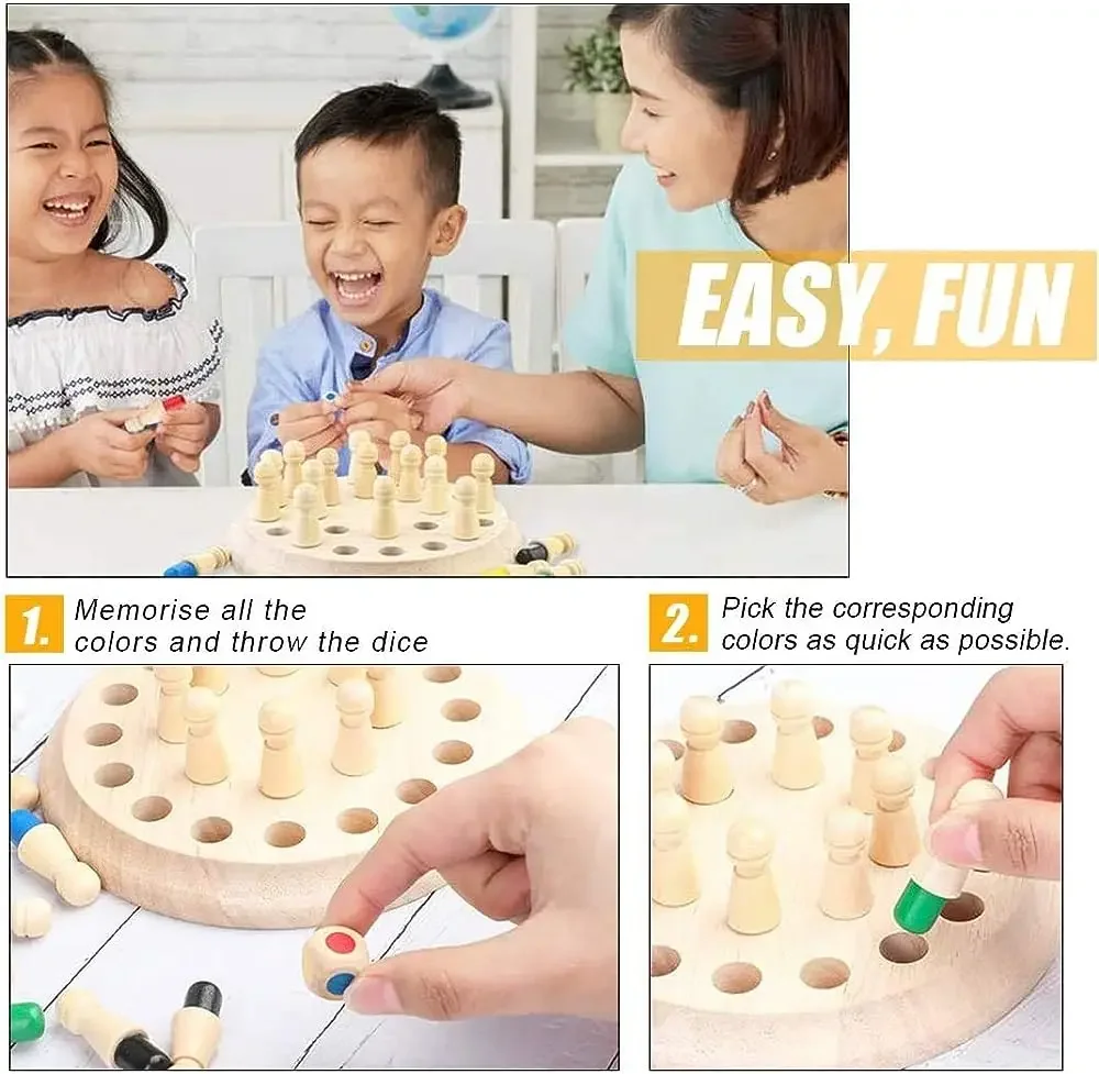 1PC Houten Memory Match Stick  - Board Game For 6 Years Old recensie en prijs