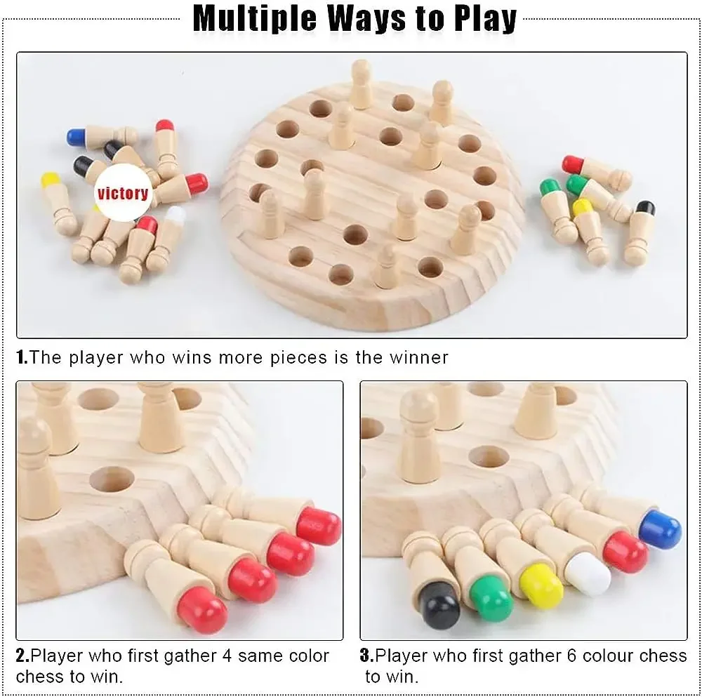 1PC Houten Memory Match Stick  - Board Game For 6 Years Old recensie en prijs