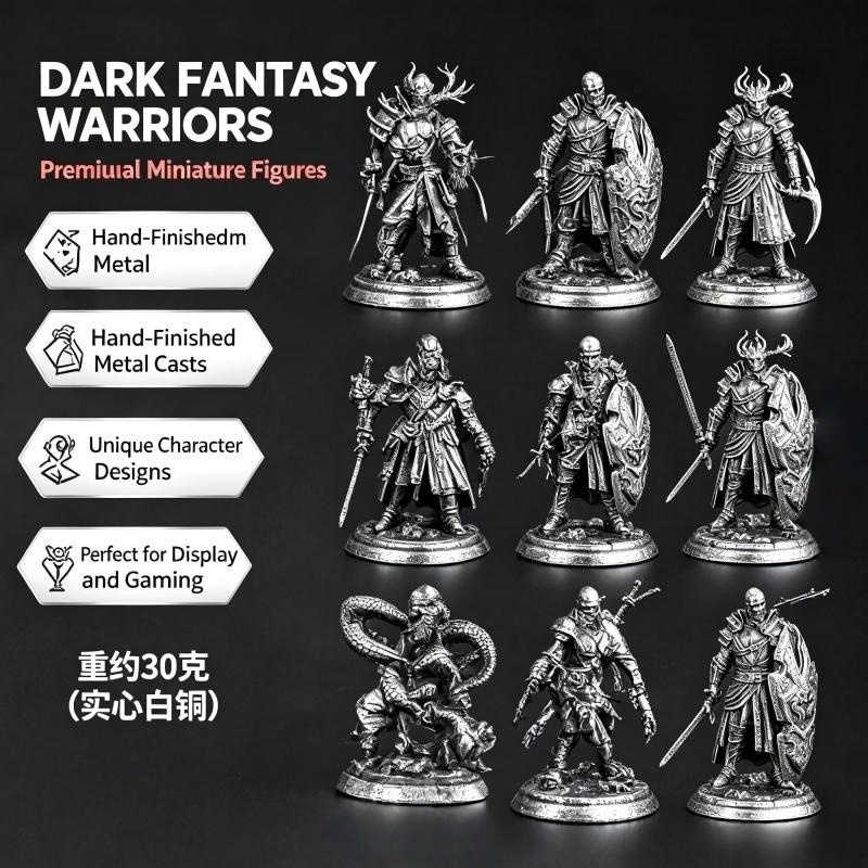 Massief wit koperen metalen mi - Miniature Painting Set recensie en prijs