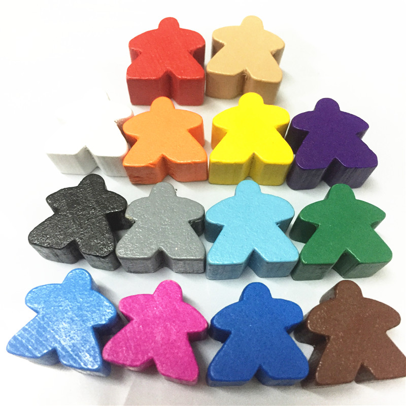 14Pcs Houten Humanoid Meeples  - Board Game Zenith recensie en prijs