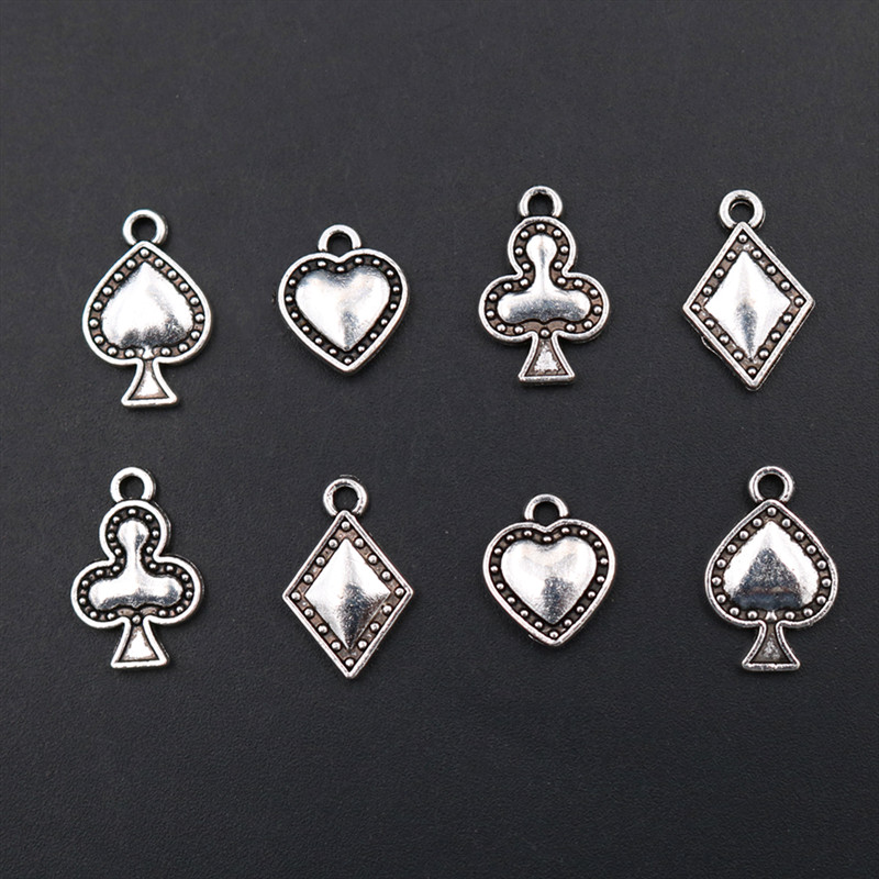 Wkoud 20Pcs Zilver Kleur Speel - Board Game Logo recensie en prijs